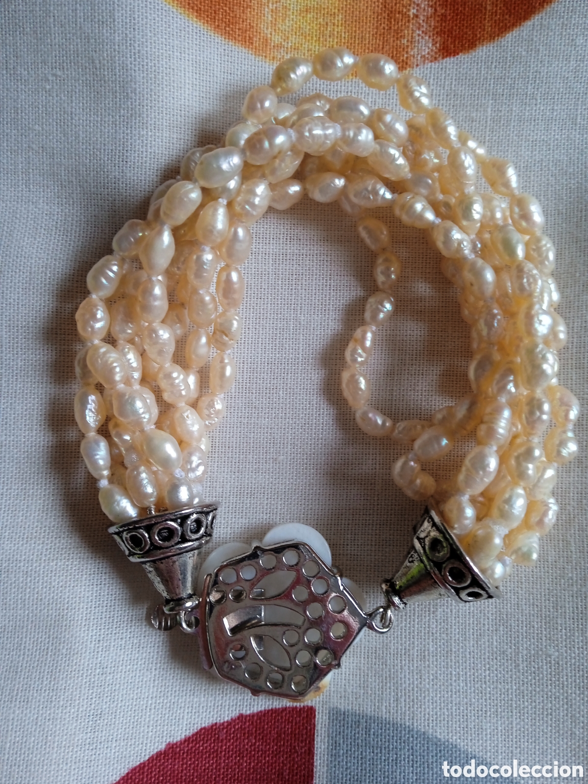 Joyeria: PULSERA PERLAS DE RIO Y BROCHE DE N&Aacute;CAR - Foto 2