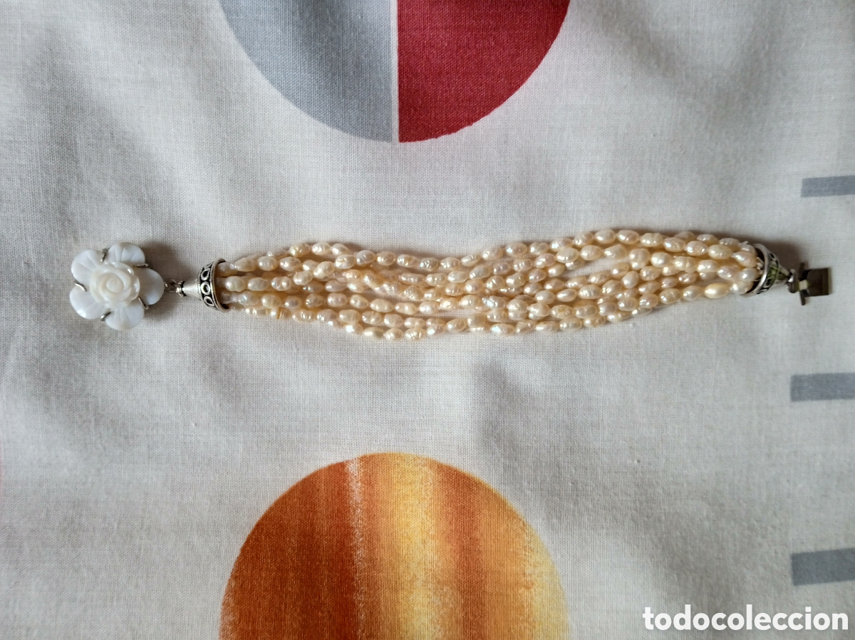 Joyeria: PULSERA PERLAS DE RIO Y BROCHE DE N&Aacute;CAR - Foto 6