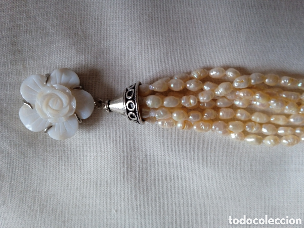 Joyeria: PULSERA PERLAS DE RIO Y BROCHE DE N&Aacute;CAR - Foto 4