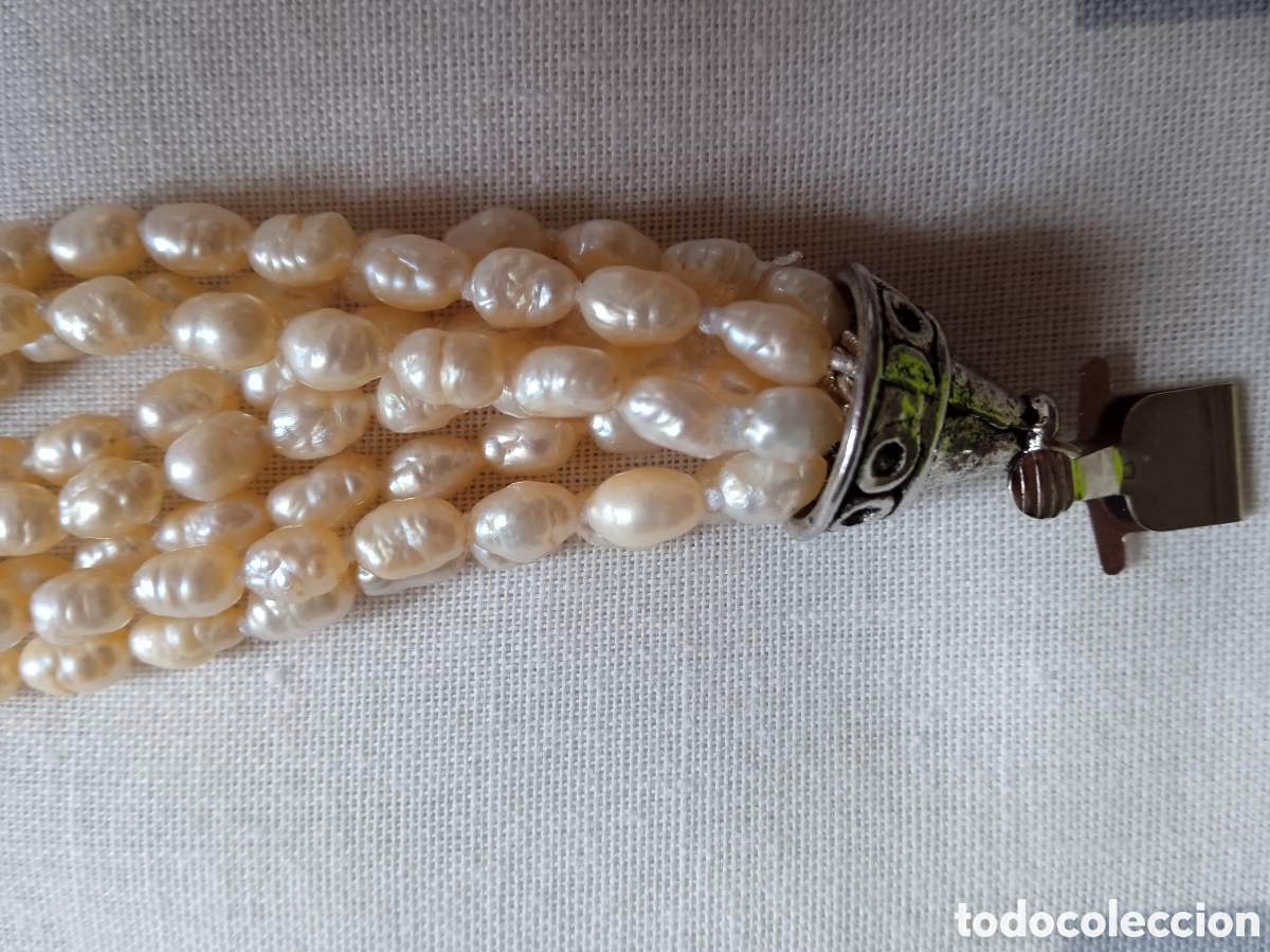 Joyeria: PULSERA PERLAS DE RIO Y BROCHE DE N&Aacute;CAR - Foto 7