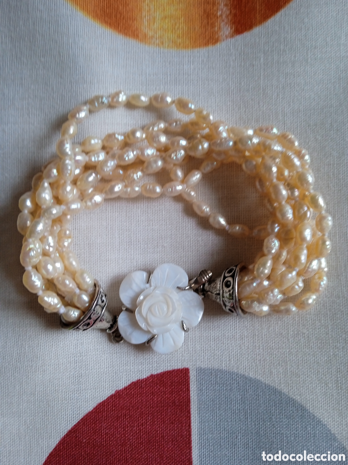 Joyeria: PULSERA PERLAS DE RIO Y BROCHE DE N&Aacute;CAR - Foto 1
