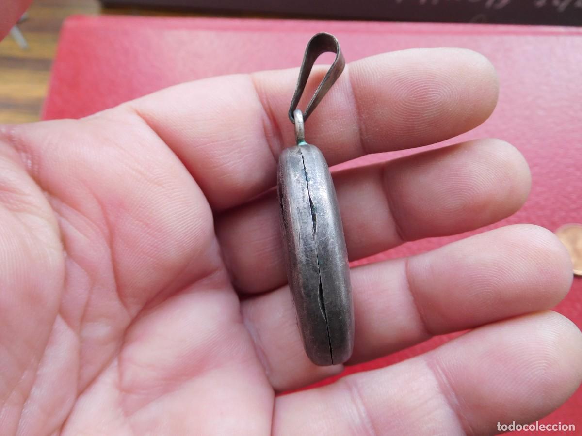 Joyeria: Guardapelo antiguo de plata colgante - Foto 3