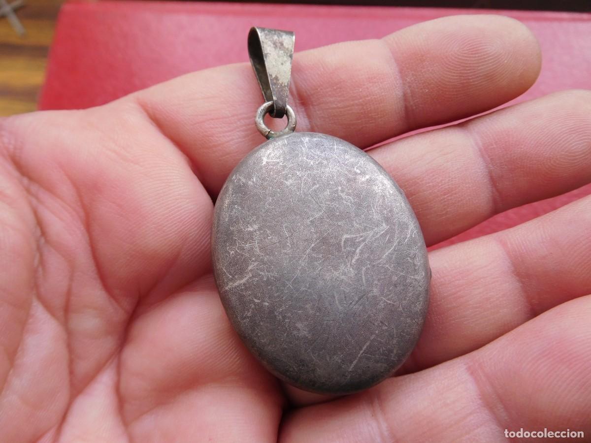 Joyeria: Guardapelo antiguo de plata colgante - Foto 4