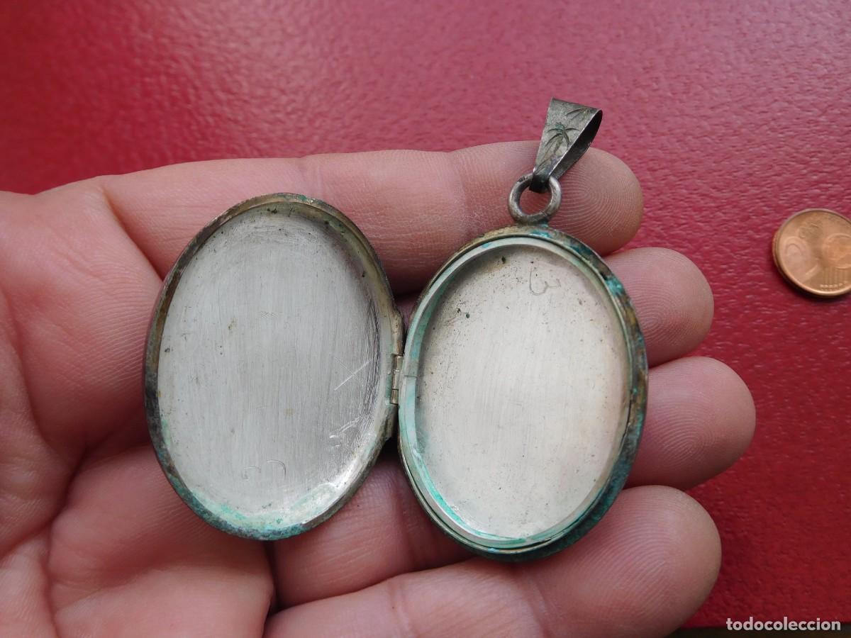 Joyeria: Guardapelo antiguo de plata colgante - Foto 5