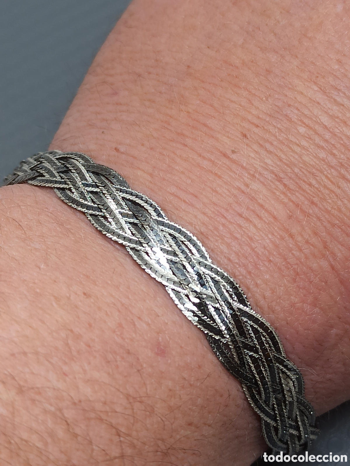 Joyeria: Pulsera entrelazada en plata de Ley 925 - Foto 3
