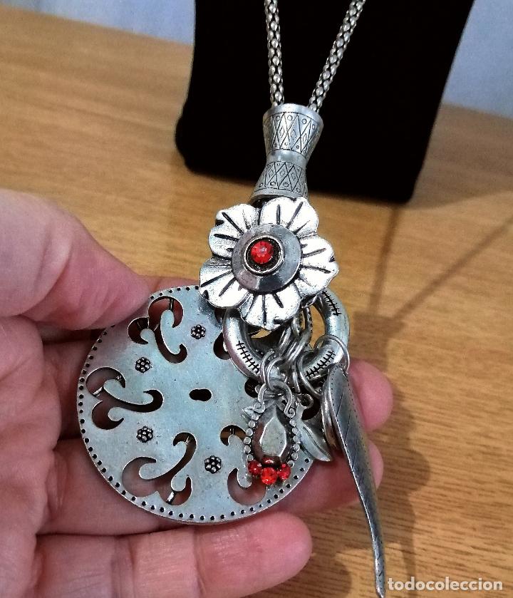 Joyeria: COLLAR PLATEADO CON COLGANTES Y CADENA. - Foto 4