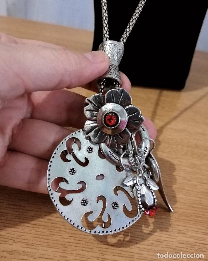 Joyeria: COLLAR PLATEADO CON COLGANTES Y CADENA. - Foto 5