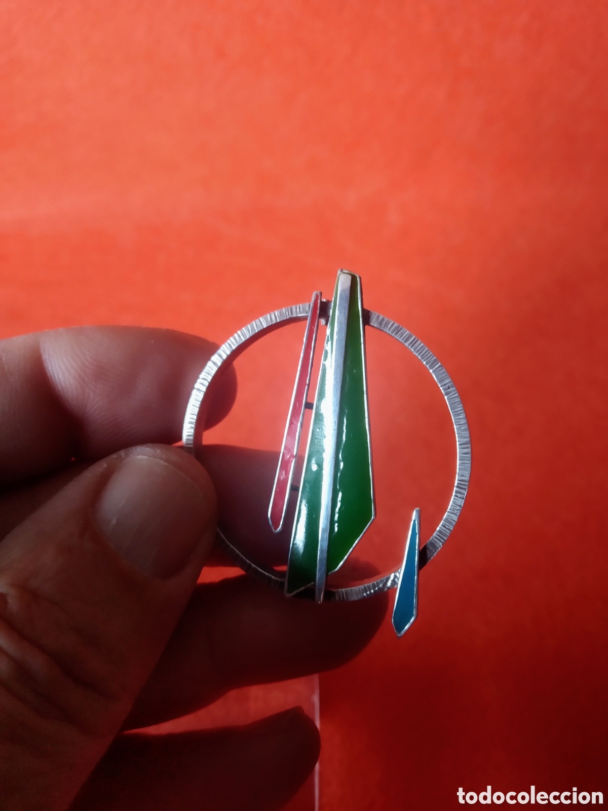 Joyeria: BROCHE DE PLATA Y ESMALTE - Foto 5