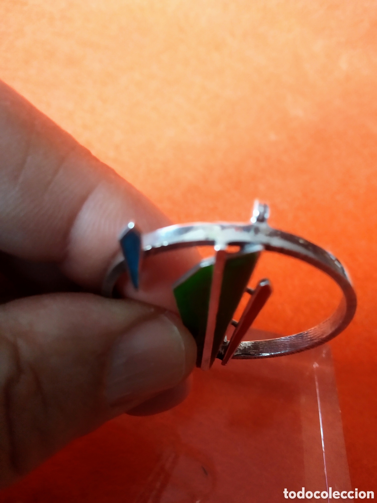 Joyeria: BROCHE DE PLATA Y ESMALTE - Foto 6