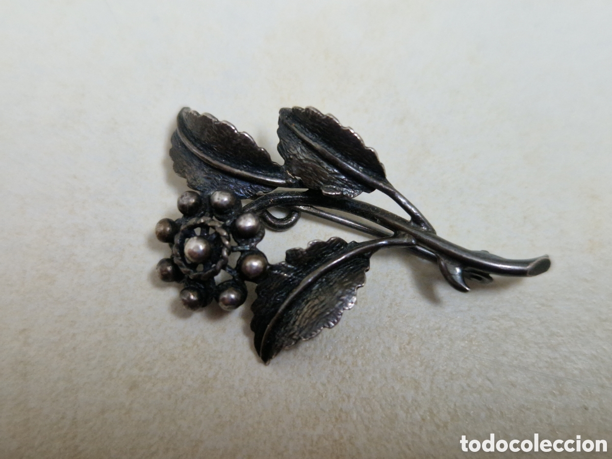 Joyeria: BROCHE ANTIGUO PLATA DE LEY - Foto 2