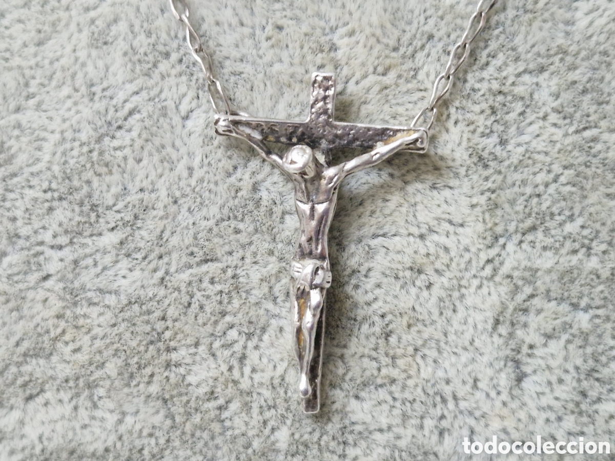 Joyeria: CADENA Y CRISTO EN PLATA DE LEY CONTRASTES - Foto 2