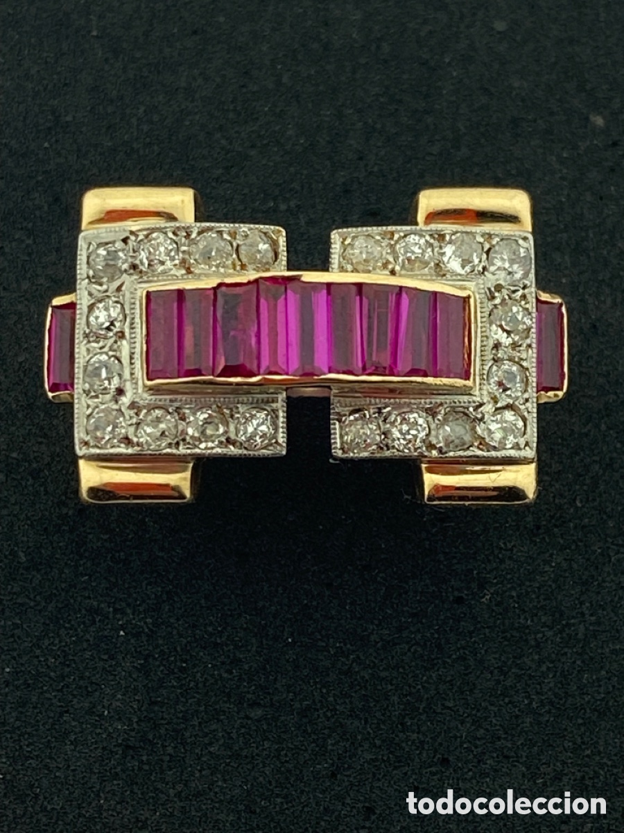 Joyeria: Anillo chevalier oro 18 k diamantes - Foto 2