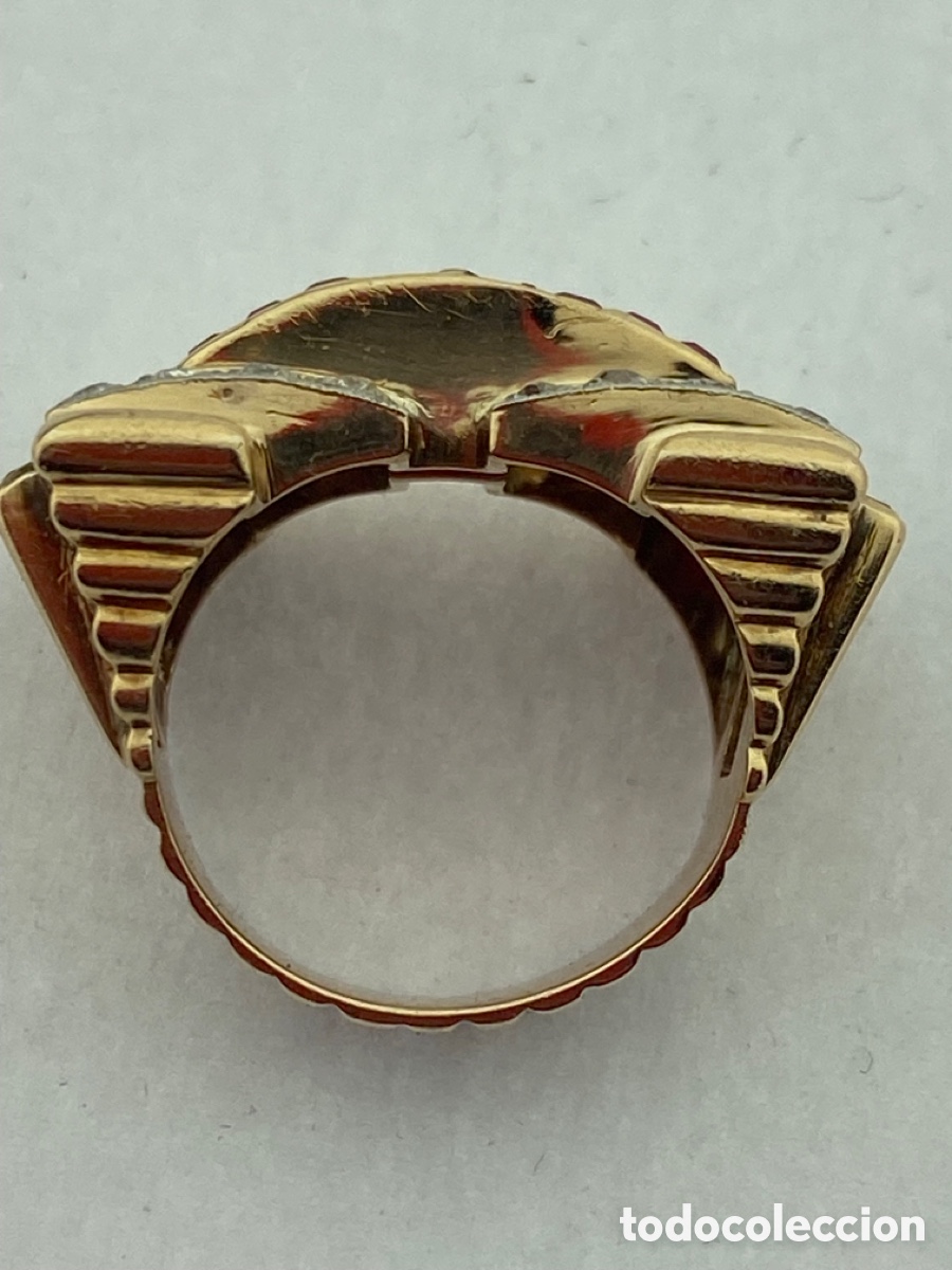 Joyeria: Anillo chevalier oro 18 k diamantes - Foto 5