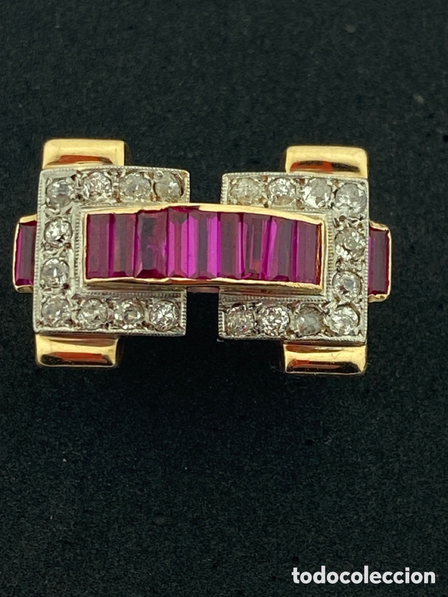 Joyeria: Anillo chevalier oro 18 k diamantes - Foto 1