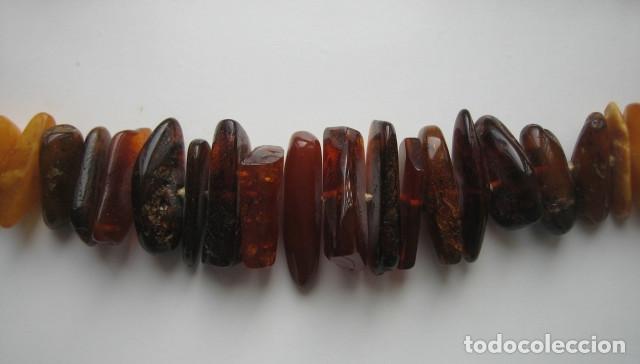 Joyeria: COLLAR DE &Aacute;MBAR. CIERRE DE ORO Y CUENTAS ANUDADAS. - Foto 5