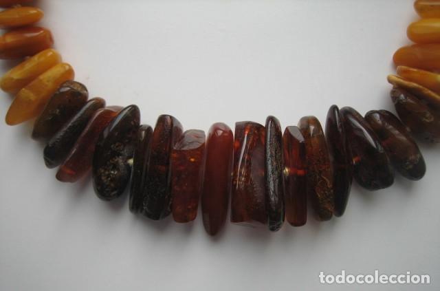 Joyeria: COLLAR DE &Aacute;MBAR. CIERRE DE ORO Y CUENTAS ANUDADAS. - Foto 7
