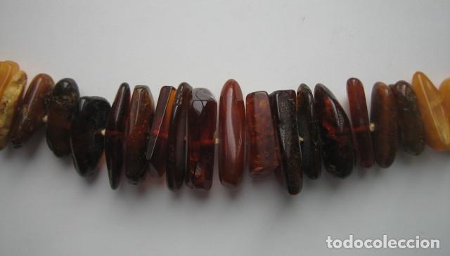 Joyeria: COLLAR DE &Aacute;MBAR. CIERRE DE ORO Y CUENTAS ANUDADAS. - Foto 8