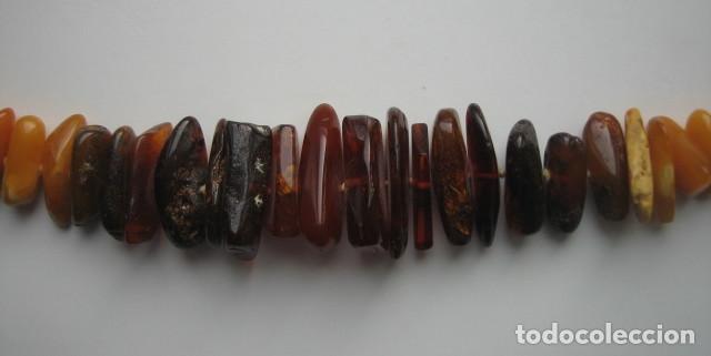 Joyeria: COLLAR DE &Aacute;MBAR. CIERRE DE ORO Y CUENTAS ANUDADAS. - Foto 11