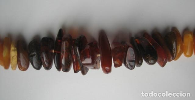 Joyeria: COLLAR DE &Aacute;MBAR. CIERRE DE ORO Y CUENTAS ANUDADAS. - Foto 12