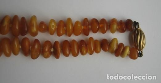 Joyeria: COLLAR DE &Aacute;MBAR. CIERRE DE ORO Y CUENTAS ANUDADAS. - Foto 13