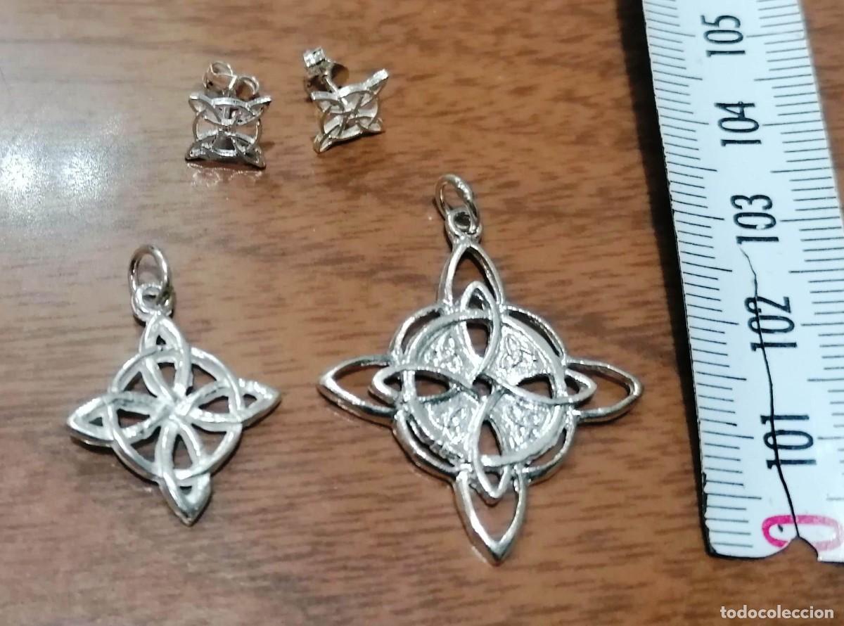 Gioielleria: pendientes y colgantes nudo de bruja en plata de ley juntos o por separados