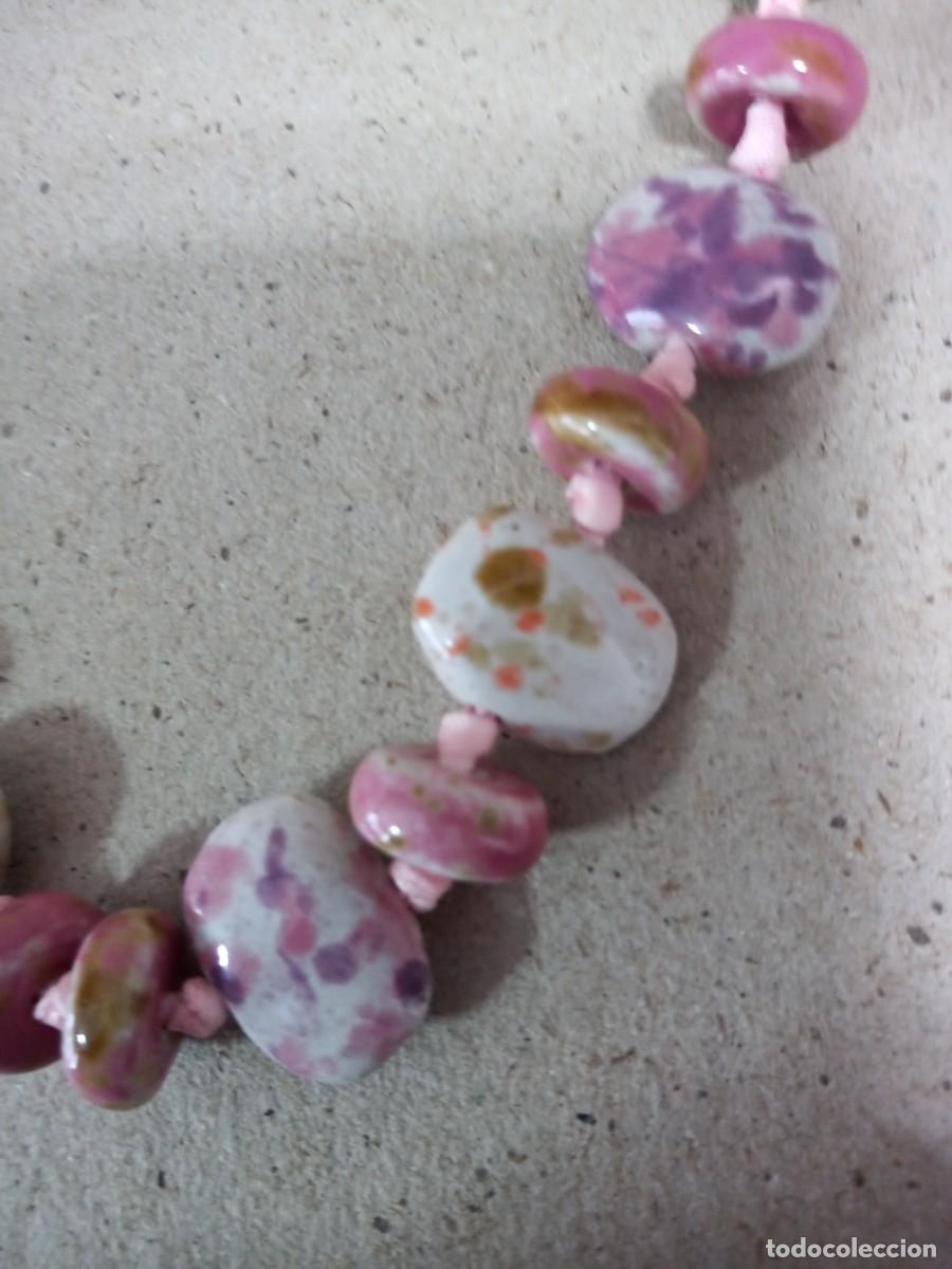 Joyeria: BONITO COLLAR DE PIEDRAS ANTIGUO - Foto 2