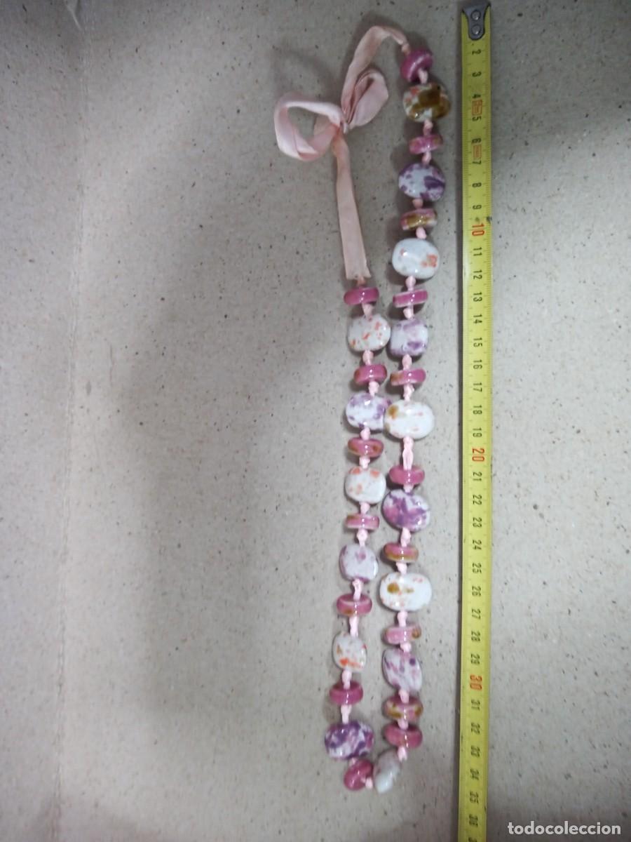 Joyeria: BONITO COLLAR DE PIEDRAS ANTIGUO - Foto 10