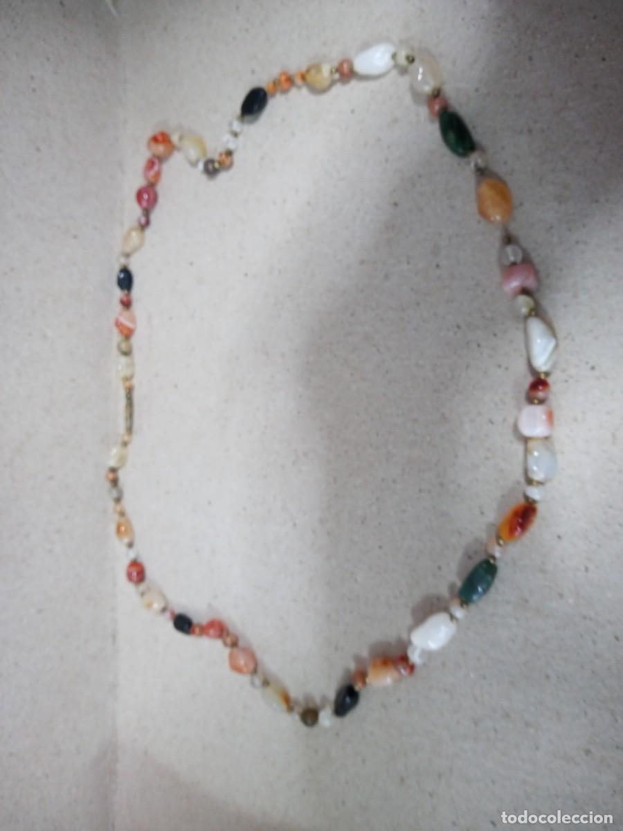 Joyeria: BONITO COLLAR DE PIEDRAS ANTIGUO - Foto 1