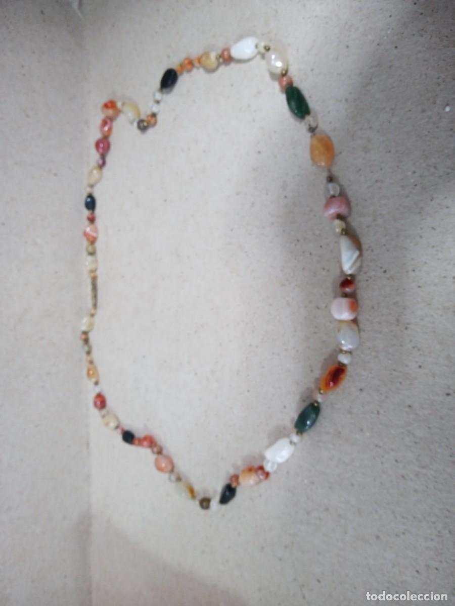 Joyeria: BONITO COLLAR DE PIEDRAS ANTIGUO - Foto 2