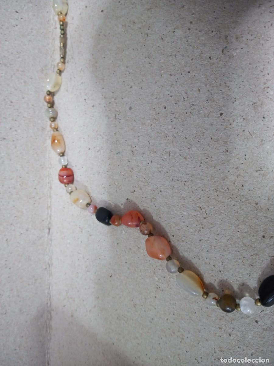 Joyeria: BONITO COLLAR DE PIEDRAS ANTIGUO - Foto 3