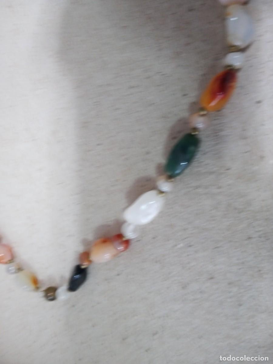 Joyeria: BONITO COLLAR DE PIEDRAS ANTIGUO - Foto 4