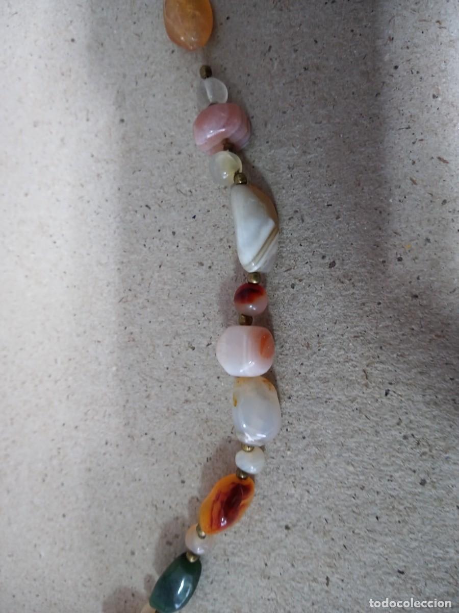 Joyeria: BONITO COLLAR DE PIEDRAS ANTIGUO - Foto 5