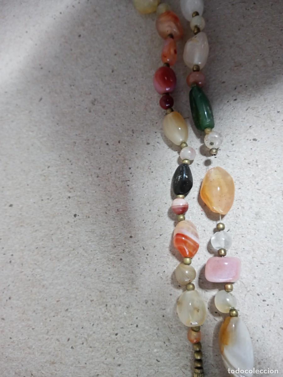 Joyeria: BONITO COLLAR DE PIEDRAS ANTIGUO - Foto 7