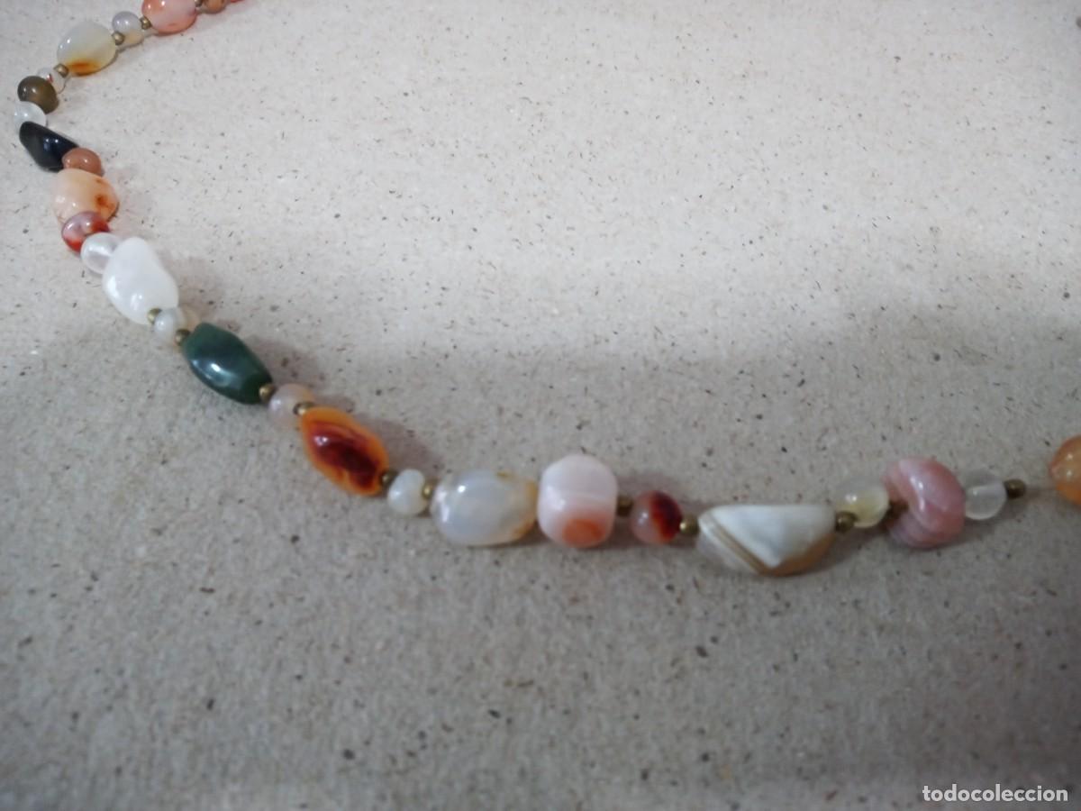 Joyeria: BONITO COLLAR DE PIEDRAS ANTIGUO - Foto 9