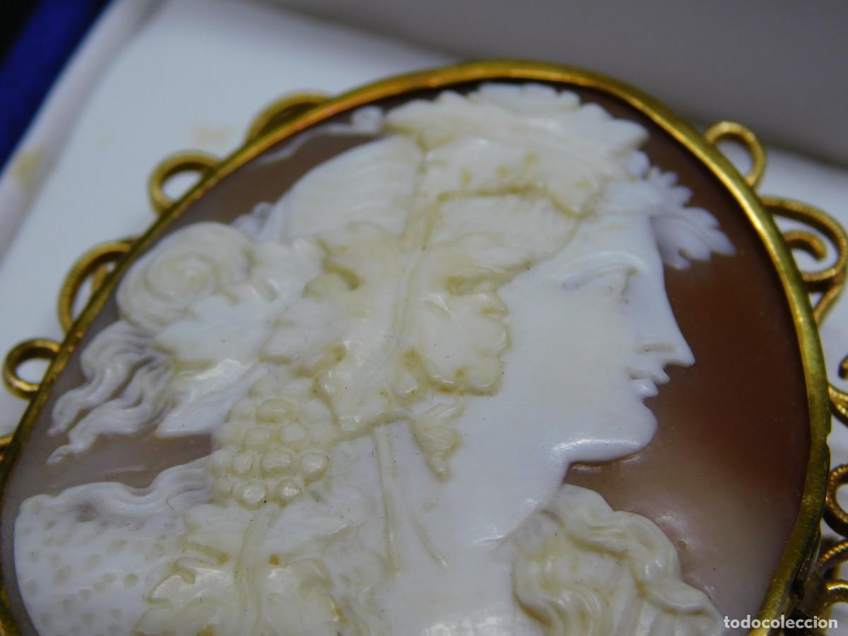 Joyeria: BROCHE CAMAFEO - CONCHA NATURAL - ORO 14K - Foto 3