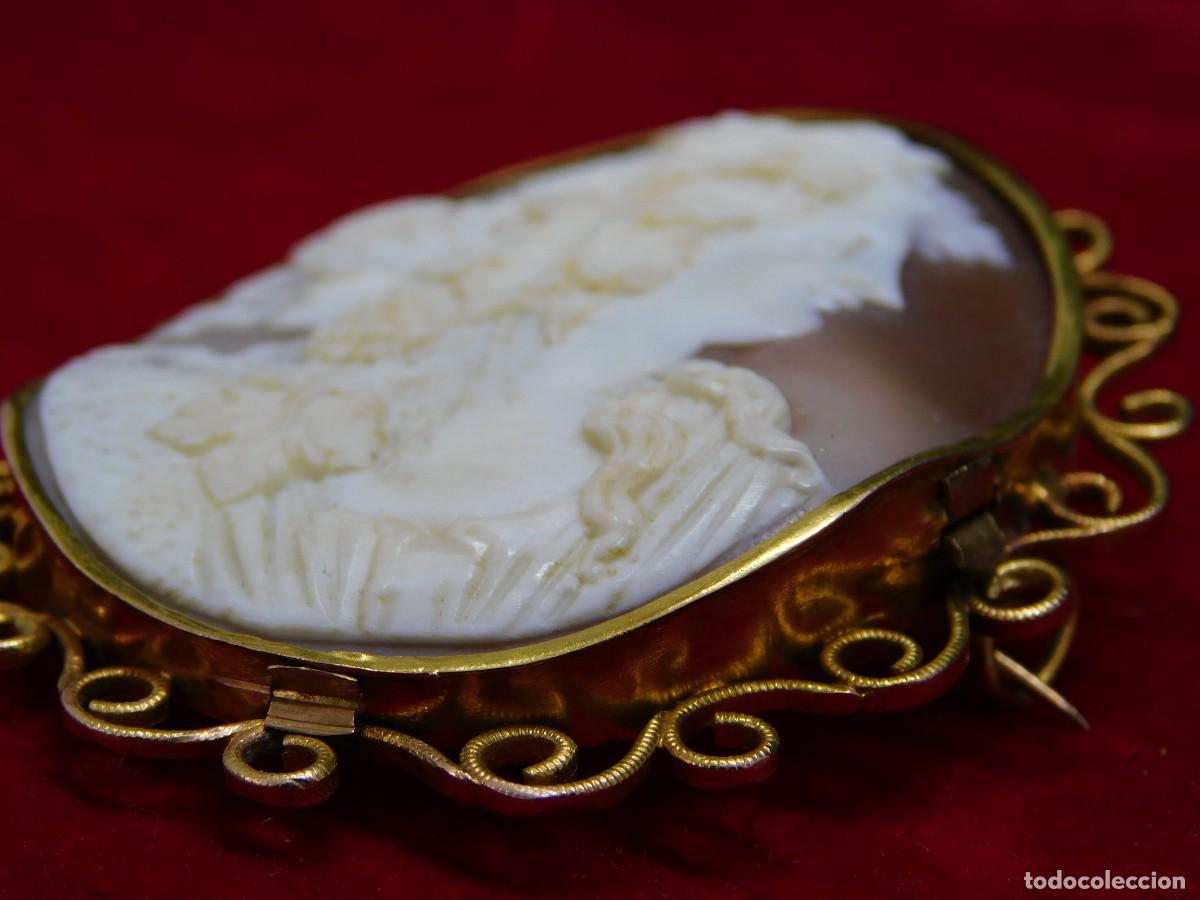 Joyeria: BROCHE CAMAFEO - CONCHA NATURAL - ORO 14K - Foto 8
