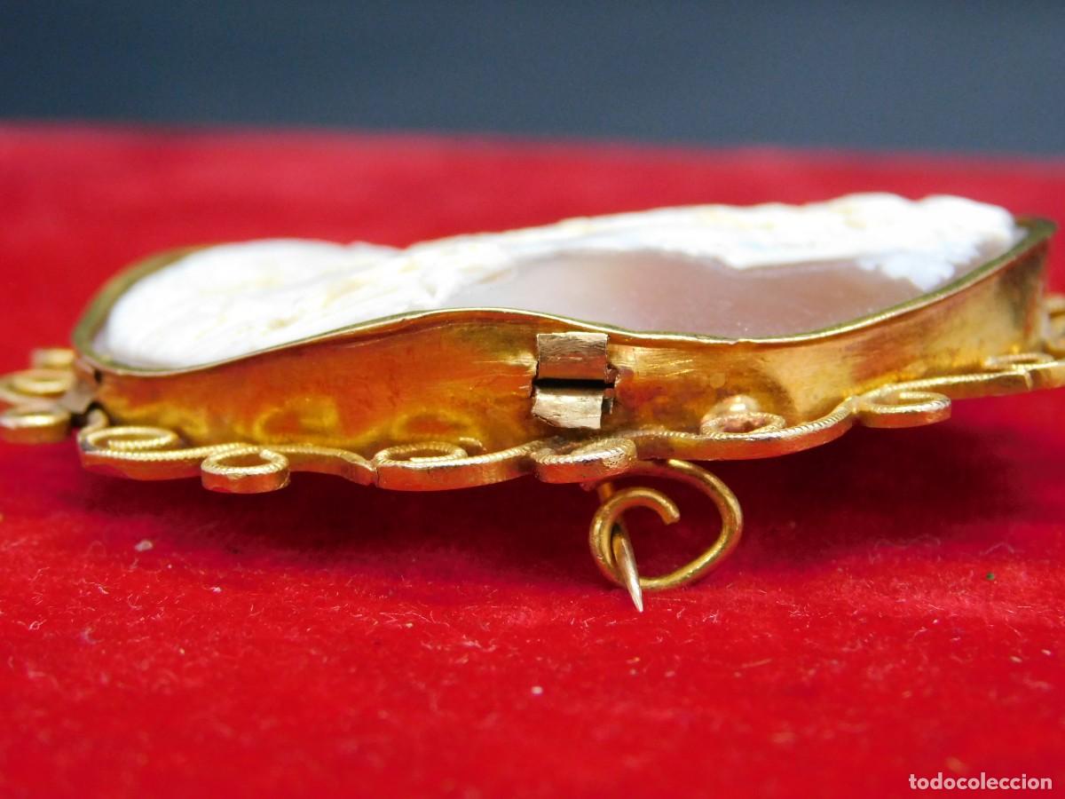 Joyeria: BROCHE CAMAFEO - CONCHA NATURAL - ORO 14K - Foto 9