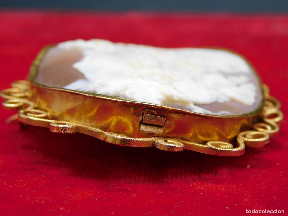 Joyeria: BROCHE CAMAFEO - CONCHA NATURAL - ORO 14K - Foto 10
