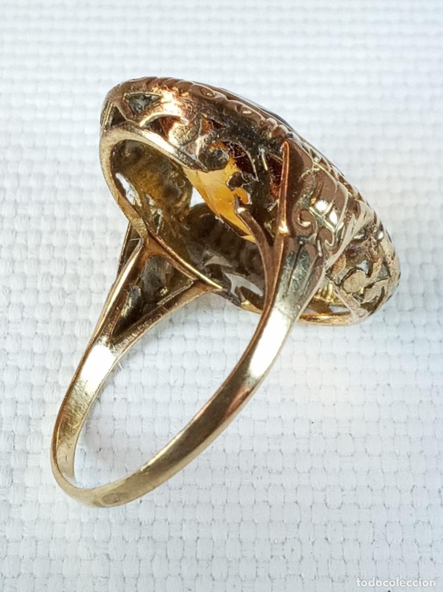 Joyeria: Anillo oro 14 kt con citrino - Foto 5
