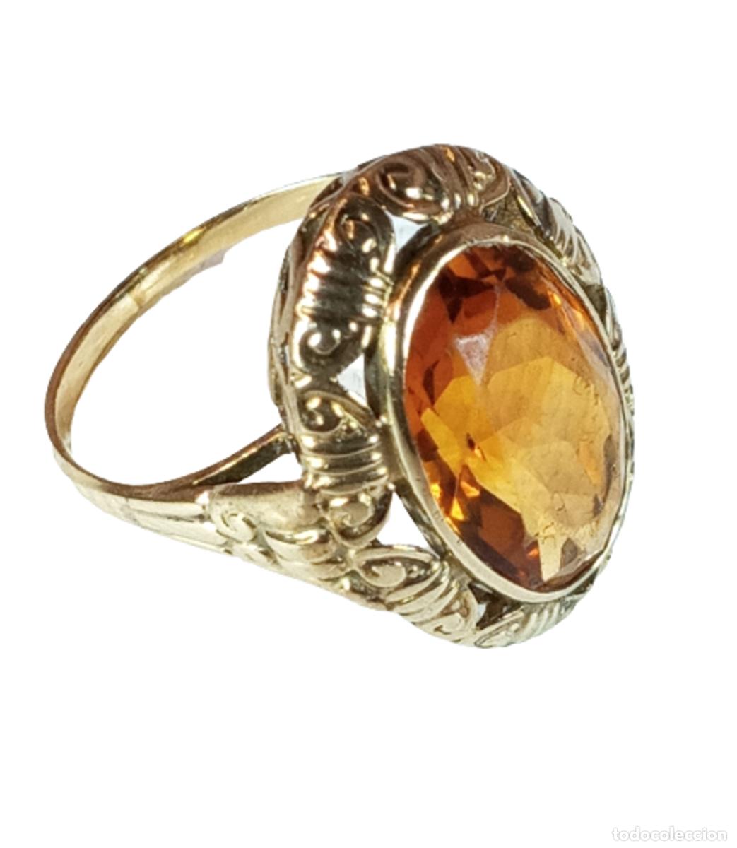 Joyeria: Anillo oro 14 kt con citrino - Foto 1