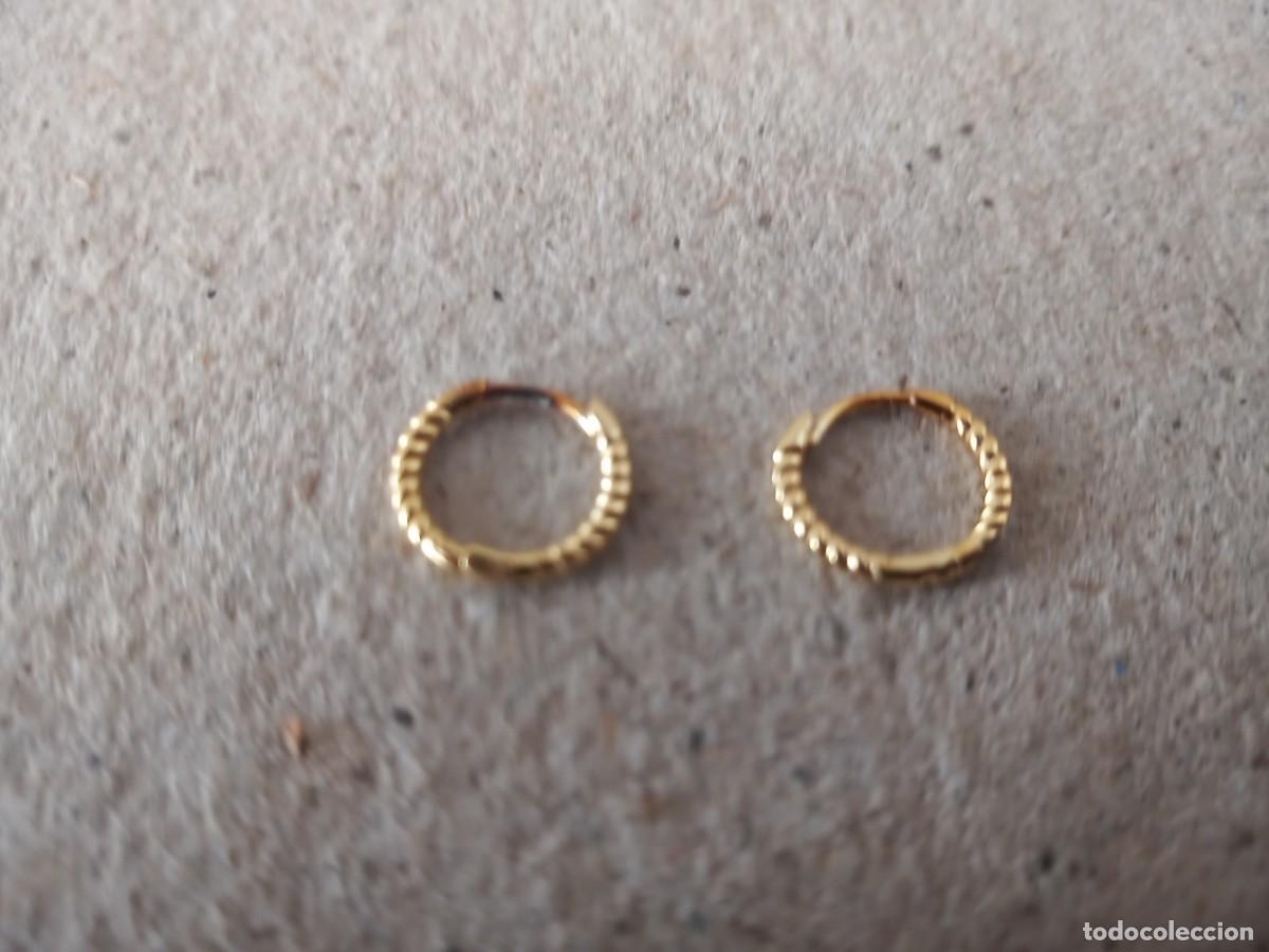 Schmuck: BONITOS PENDIENTES PLATA DORADA 925