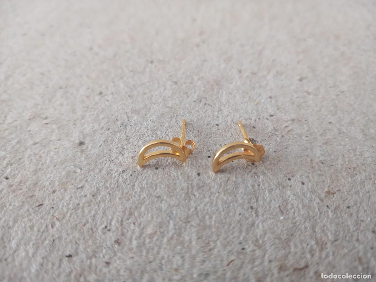 Schmuck: BONITOS PENDIENTES PLATA DORADA 925