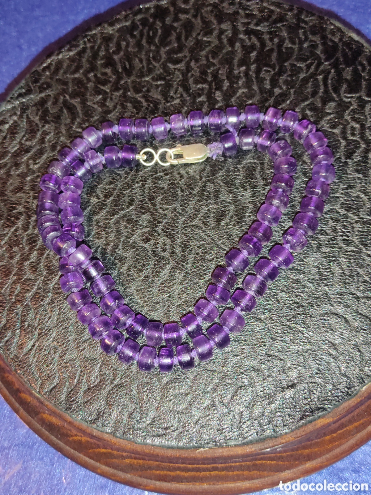Joyeria: Collar de amatista y cierre de plata. - Foto 3