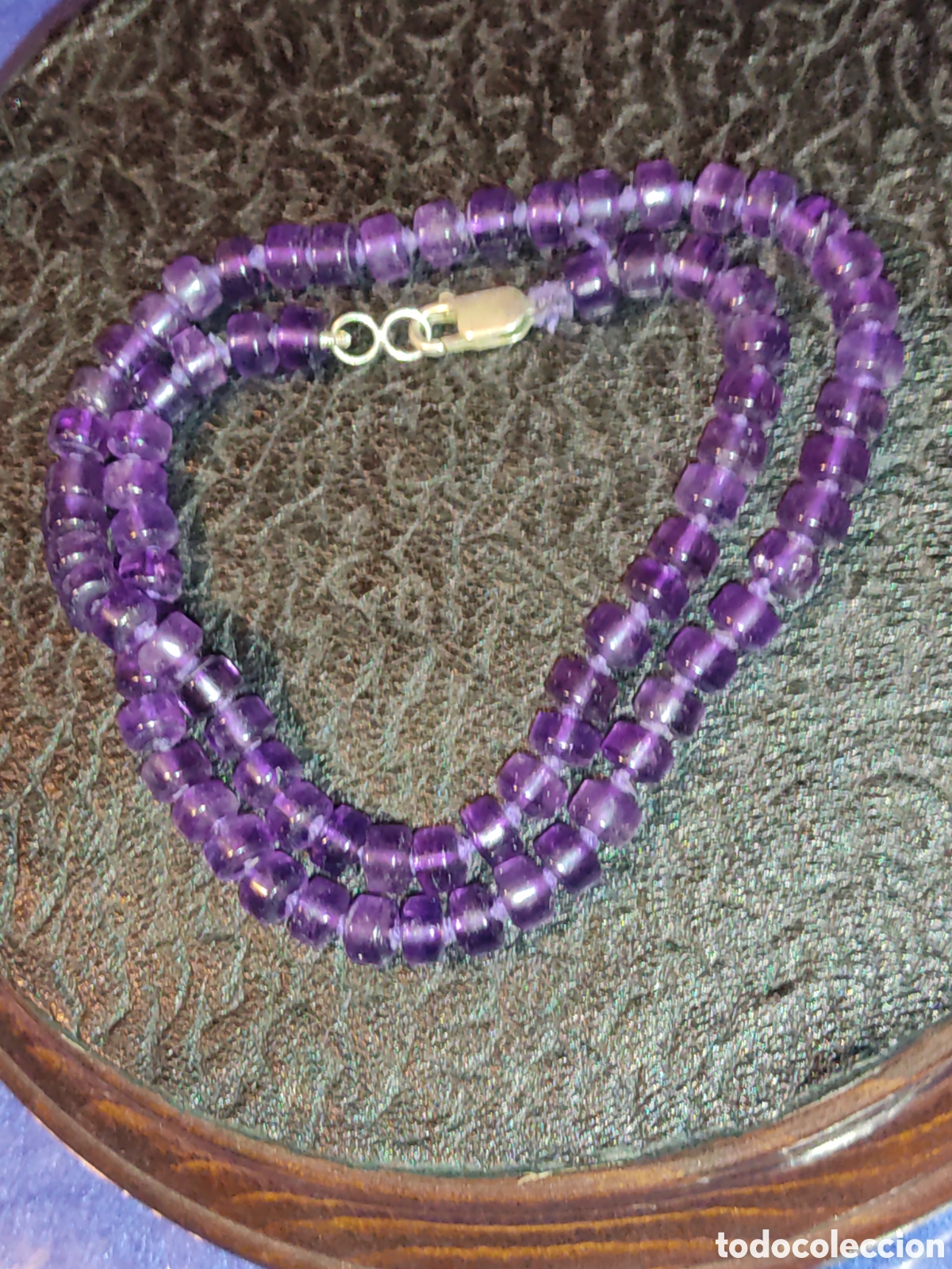 Joyeria: Collar de amatista y cierre de plata. - Foto 4