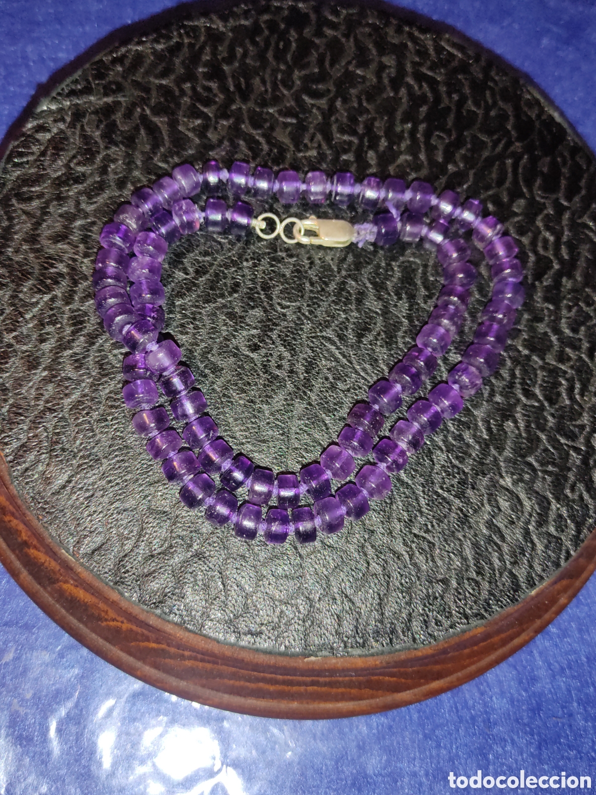 Joyeria: Collar de amatista y cierre de plata. - Foto 5