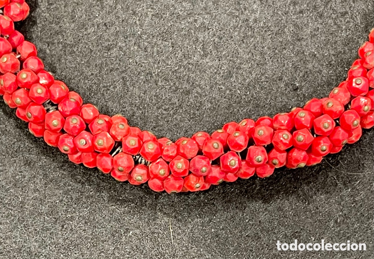 Joyeria: Preciosa gargantilla en &oacute;nix rojo. - Foto 2