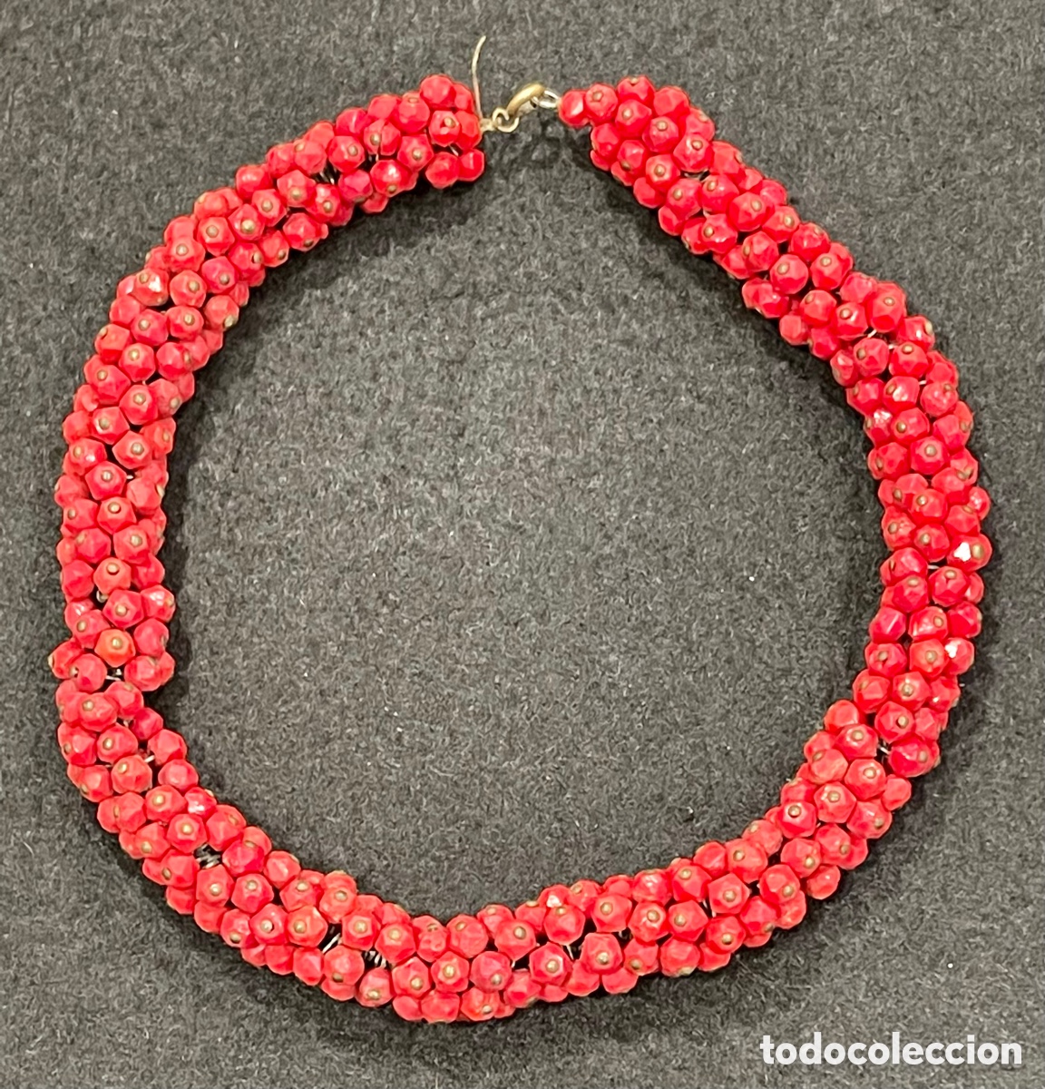 Joyeria: Preciosa gargantilla en &oacute;nix rojo. - Foto 1