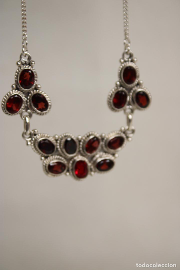 Joyeria: gargantilla de granates plata de ley - Foto 4