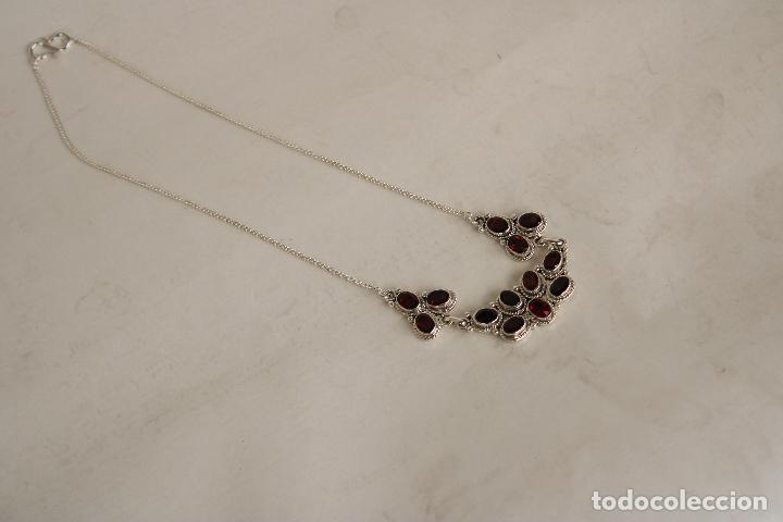Joyeria: gargantilla de granates plata de ley - Foto 5