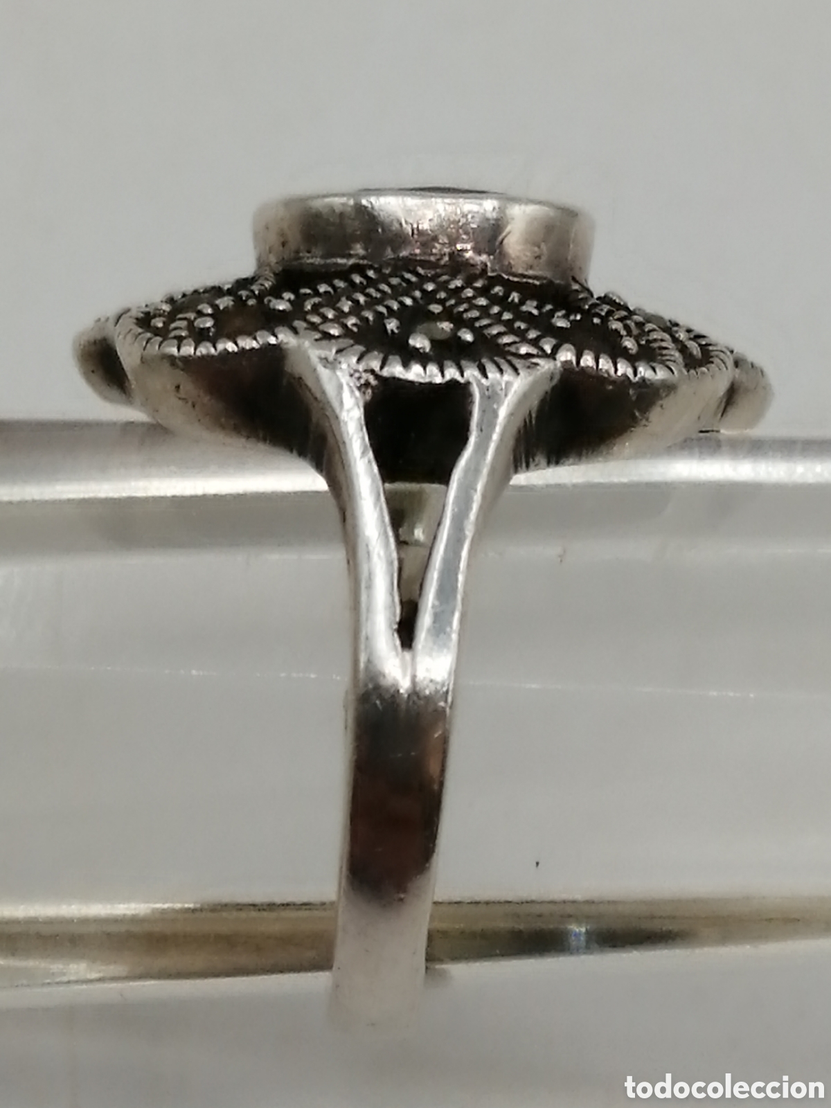Joyeria: Anillo plata de ley Olivina y marquesitas - Foto 6